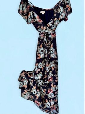 NWOT~Flowy Floral Tiered Ruffled Maxi Dress